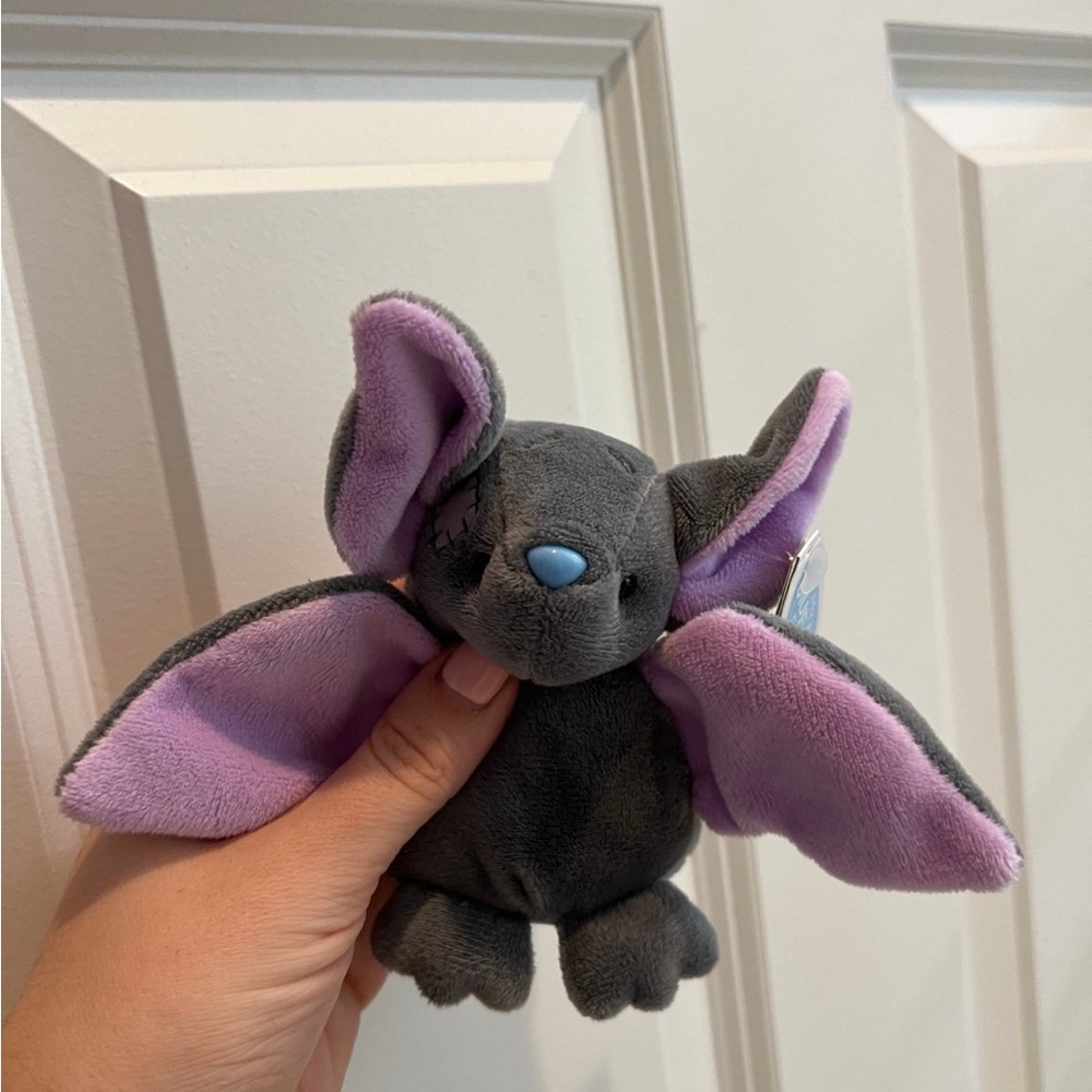 Cute Gray and Purple Bat Plush